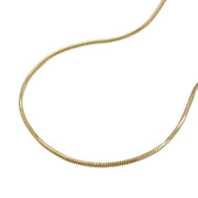 Chain, Snake, 5-edge, 45cm, 9k Gold