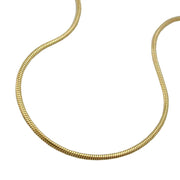 Snake Chain, Round 1mm, 9k Gold