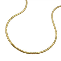 Snake Chain, 45cm, Round 0,7mm, 14k Gold