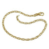 Bracelet, Tiger Eye, 19cm, 9k Gold