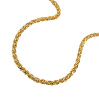 Bracelet Wheat Chain 19cm 9k Gold