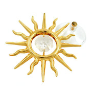 Suncatcher Sun With Crystal Elements Gold Plated