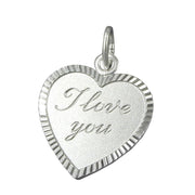 Pendant Heart I Love You Silver 925