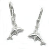 Dolphins Earrings Leverback  Silver 925