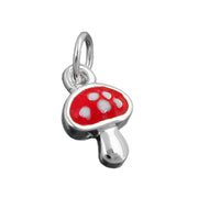 Pendant Fly Agaric Red Silver 925