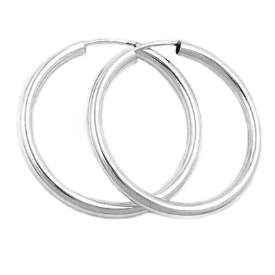 Hoop Earrings 30mm Silver 925