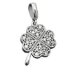 Pendant Clover Zirconia Crystals Silver 925