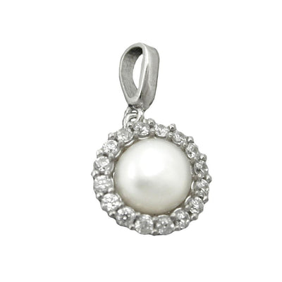 Pendant Pearl With Zirconia Silver 925