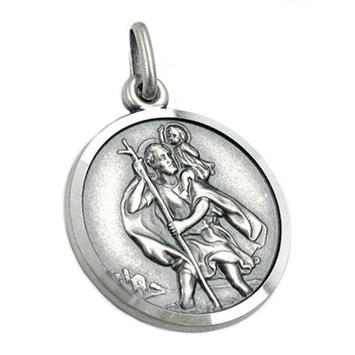 Religious Medal Saint Christopher Silver 925