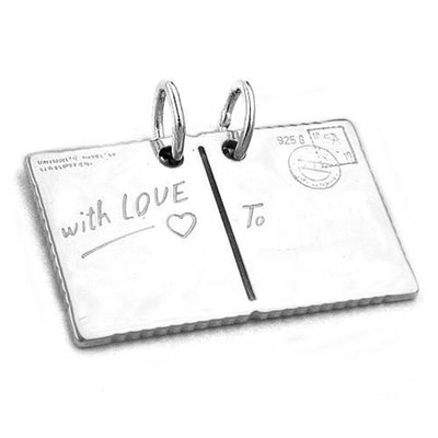 Pendant Postcard With Love Silver 925