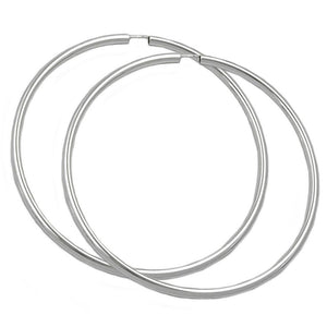 Hoop Earrings 70mm Silver 925