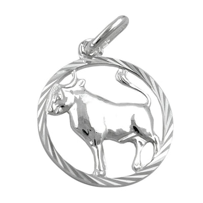 Zodiac Pendant Taurus Silver 925