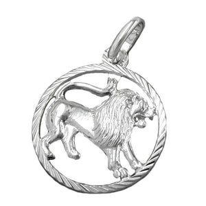 Zodiac Pendant Lion Silver 925