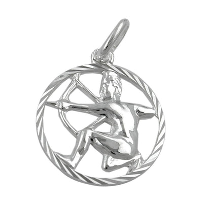 Zodiac Pendant Sagittarius Silver 925