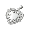 Heart Locket Charm Silver 925