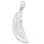 Pendant Charm Feather Silver 925