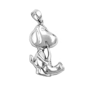 Pendant Dog With Saxophone Silver 925