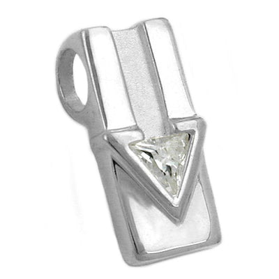 Pendant Shiny- Matte Cz Silver 925