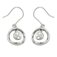 Hook Earrings With Zirconia Silver 925