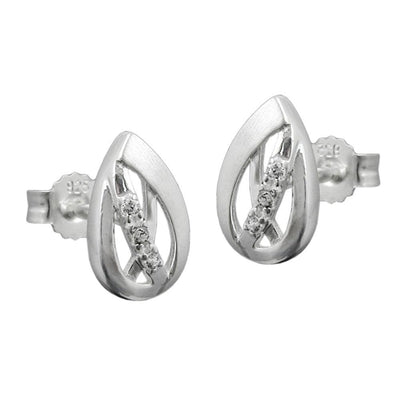 Stud Earrings Zirconia Silver 925