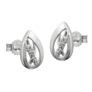 Stud Earrings Zirconia Silver 925