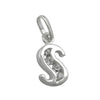 Pendant Initial S With Cz Silver 925