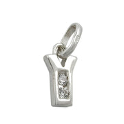 Pendant Initiale Y With Cz Silver 925