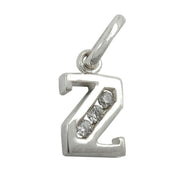 Pendant Initiale Z With Cz Silver 925