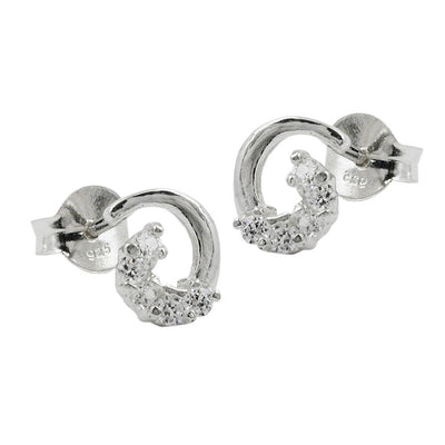 Stud Earrings Zirconia Silver 925