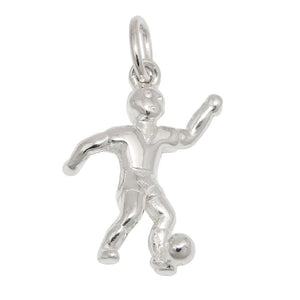 Pendant Football Player Silver 925