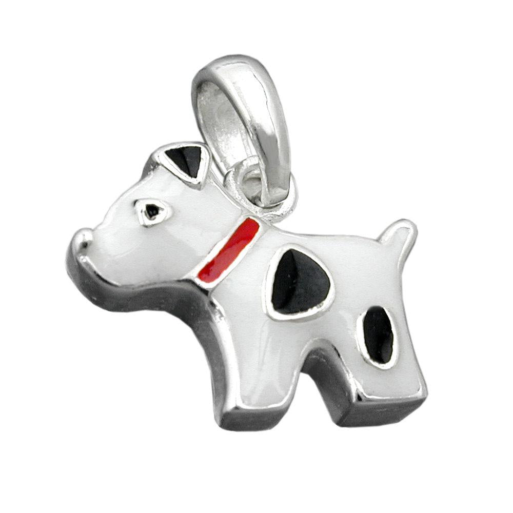 Pendant Dog With Dots Silver 925