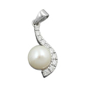 Pendant Pearl With Zirconia Silver 925