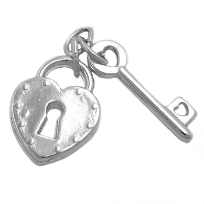 Pendant Lock & Key Silver 925
