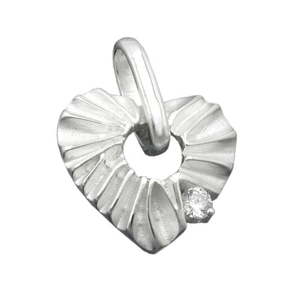 Pendant Heart With Zirconia Silver 925