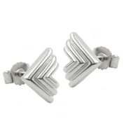 Stud Earrings Triangle Silver 925