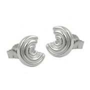 Stud Earrings Round Silver 925