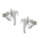Stud Earrings Small Flower Silver 925