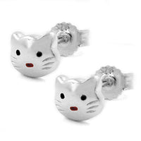 Earstuds Cat Silver 925