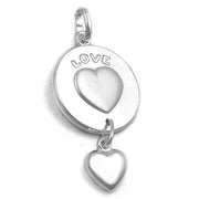 Pendant Love Engraved Silver 925