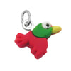 Pendant Colourful Rubber Bird Silver 925