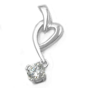 Pendant Heart With Zirconia Silver 925