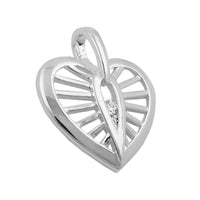 Pendant Heart With Zirconia Silver 925