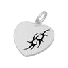 Pendant Heart With Tribal Design Silver 925