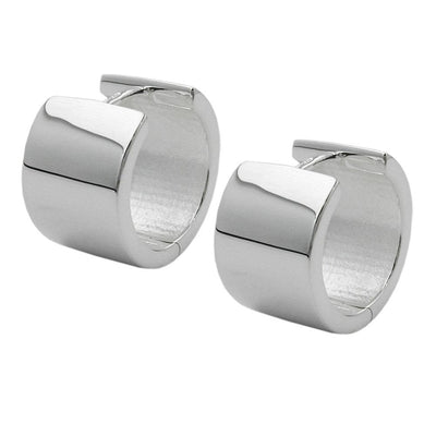 Hoop Earrings 15x10mm Silver 925