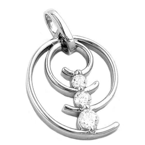Pendant Spiral With Zirconia Silver 925