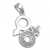 Pendant Venus- Mars Symbol Silver 925