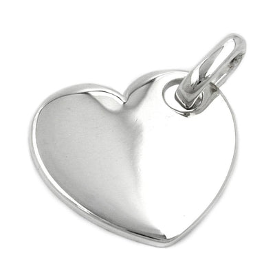 Pendant Heart Polished Silver 925