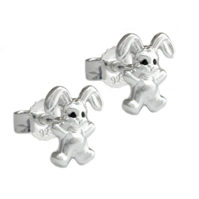 Earrings 7mm Small Hare Silver 925