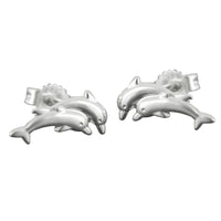 Earstuds 11mm Dolphin Silver 925