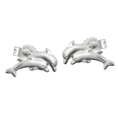 Earstuds 11mm Dolphin Silver 925